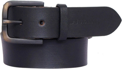

Justanned Men Casual Black Genuine Leather Belt
