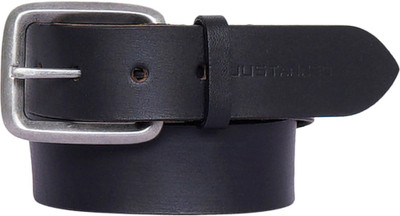 

Justanned Men Casual Black Genuine Leather Belt