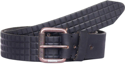 

Roadies Men Casual Black Genuine Leather Belt
