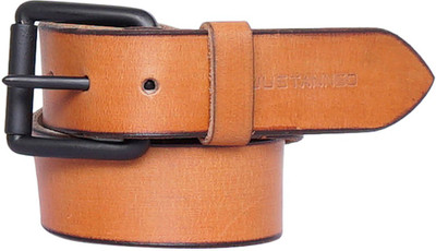 

Justanned Men Casual Tan Genuine Leather Belt