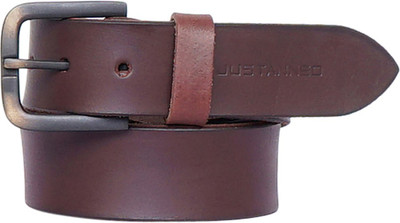 

Justanned Men Casual Brown Genuine Leather Belt