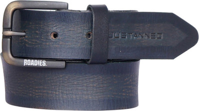 

Roadies Men Casual Black Genuine Leather Belt