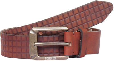

Roadies Men Casual Brown Genuine Leather Belt