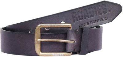 

Roadies Men Casual Brown Genuine Leather Belt