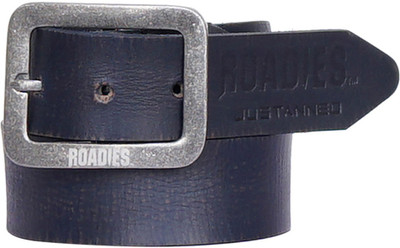 

Roadies Men Casual Blue Genuine Leather Belt, Navy