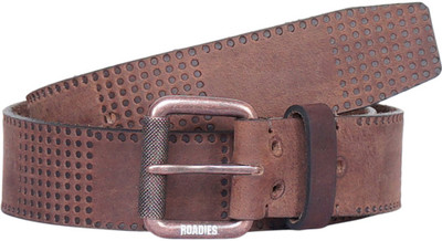 

Roadies Men Casual Brown Genuine Leather Belt