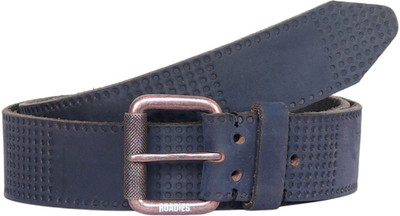 

Roadies Men Casual Blue Genuine Leather Belt, Navy