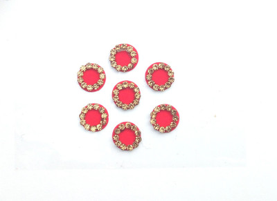

Shri Ji Collection Red Golden Stone Bindi Forehead Red Bindis(Fancy)