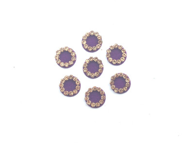 

Shri Ji Collection Purple Golden Stone Bindi Forehead Purple Bindis(Fancy)