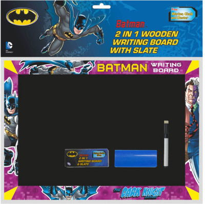 

Batman 2 in 1 Kids First Wooden Writing Board & Slate Board Game