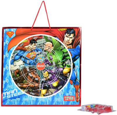 Superman 2 in 1 Dart Board and Snakes & Ladders Board Game