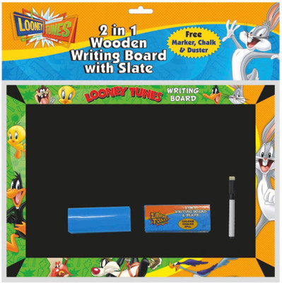 

Looney Tunes 2 in 1 Kids First Wooden Writing Board & Slate Board Game