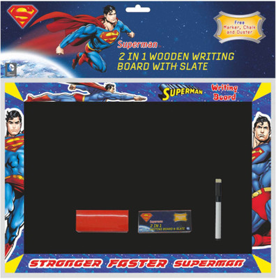 

Superman 2 in 1 Kids First Wooden Writing Board & Slate Board Game