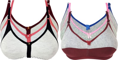 X-WELL Women Sports Non Padded Bra(Light Blue, Maroon, Pink, Black)