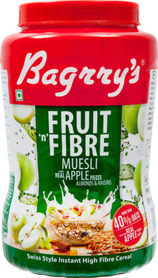 

Bagrry's Fruit n Fibre Muesli, Apple, 1kg(1000 g, Plastic Bottle)