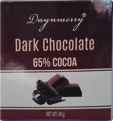 

Daynmerry "Daynmerry" 65% Dark chocolate- 40 gm - pack of 4 Bars(Pack of 4, 160 g)