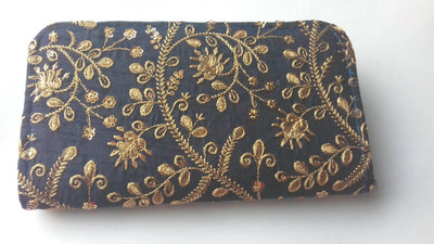 

ANSH OUTLET Casual, Party Blue Clutch
