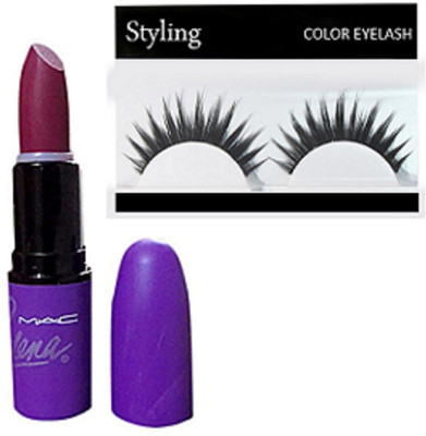 

styling Eyelashes & Selena Long Lasting Lipstick(Set of 2)