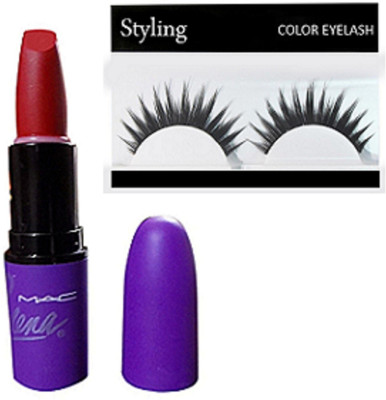 

styling Eyelashes & Selena Long Lasting Matte Lipstick(Set of 2)