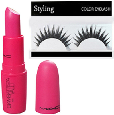 

styling Eyelashes & Giambattista valli Pink Pigeon Lipstick(Set of 2)