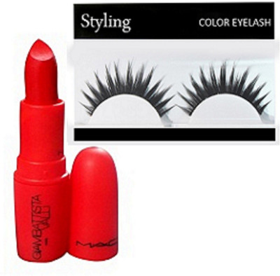 

styling Eyelashes & Giambattista valli Russian red Lipstick(Set of 2)