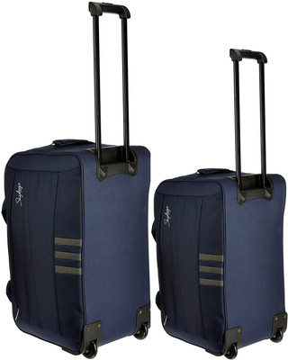 

Skybags italy duffle strolly set of 2 bags 62 cm and 52 cm Duffel Strolley Bag(Blue)