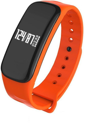 

WEARFIT Fitness Tracker Watch Bluetooth Smart Band Sleep Monitor Wristband Pedometer Call Remind Wearable Smart Bracelet OLED Touch for Android IOS Smart Phone Fitness Band(Black), Orange