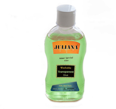 

Juliana Transparent Green Colour School glue 8.45 OZ or 250 ml (Slime special) Glue(250 ml)