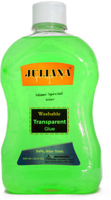 

Juliana Transparent Parrat green Colour School glue 500 ml (Slime special) Glue(500 ml)