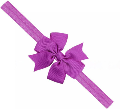 

ADS_Trendyzones Baby Headbands Hairband Grosgrain Ribbon Boutique Plain Bow Bowknot for Girls Newborn Teens Infant Toddler hair band Head Band(Purple)