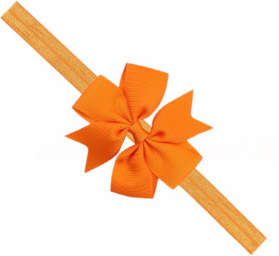 

ADS_Trendyzones Baby Headbands Hairband Grosgrain Ribbon Boutique Plain Bow Bowknot for Girls Newborn Teens Infant Toddler hair band Head Band(Orange)
