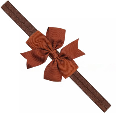 

ADS_Trendyzones Baby Headbands Hairband Grosgrain Ribbon Boutique Plain Bow Bowknot for Girls Newborn Teens Infant Toddler hair band Head Band, Hair Band(Brown)