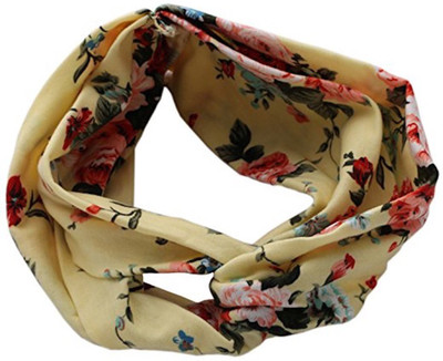 

Gugzy Siempre21 Women Headband Elastic Turban Floal Style Criss Cross Head Wrap Hair Band Head Band(Multicolor)