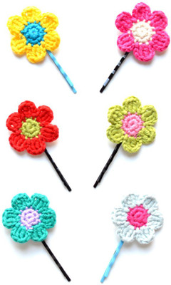 

LA Riyo Crochet Handmade Clip 1043 Hair Clip(Multicolor)