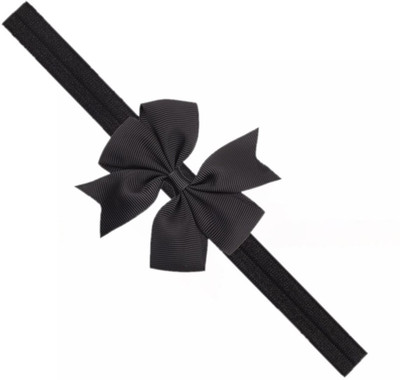 

ADS_Trendyzones Baby Headbands Hairband Grosgrain Ribbon Boutique Plain Bow Bowknot for Girls Newborn Teens Infant Toddler hair band Head Band(Black)