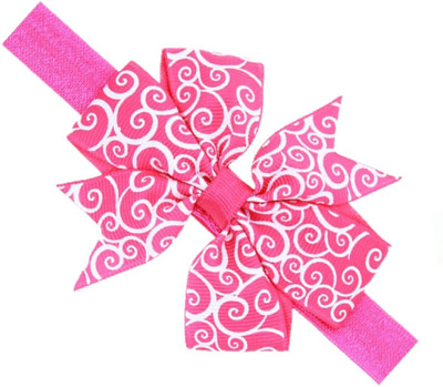 

ADS_Trendyzones Baby Headbands Hairband Grosgrain Ribbon Boutique Spring Bow Bowknot for Girls Newborn Teens Infant Toddler hair band Head Band, Hair Band(Pink)