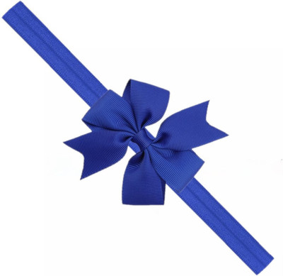 

ADS_Trendyzones Baby Headbands Hairband Grosgrain Ribbon Boutique Plain Bow Bowknot for Girls Newborn Teens Infant Toddler hair band Head Band(Blue)