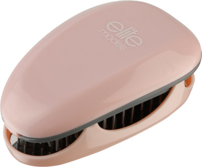 

Elite Models (France) Compact Miracle Detangling Brush with Mirror Case - (Beige)