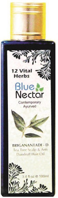 

Blue Nectar Tea Tree Healthy Scalp and Anti Dandruff Hair Oil with 14 herbs that are known to reduce Dandruff (100 ml) Hair Oil(100 ml)