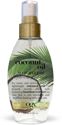 OGX Weightless Hydrating Oil Mist Nourishing Coconut Oil Hair Oil(118 ml)