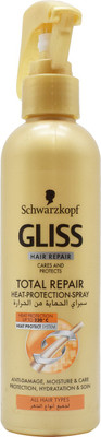 

Schwarzkopf Gliss Hair Repair Total Repair Heat-Protecting Spray, All Hair Types - 200ml Spray(200 ml)