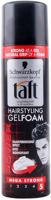 

Schwarzkopf Taft Hairstyling Gelfoam, Mega Strong - 150ml Foam(150 ml)