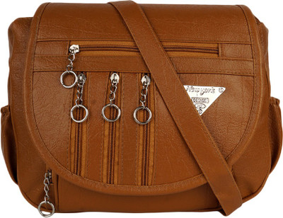 

Justeefy Sling Bag(Brown)