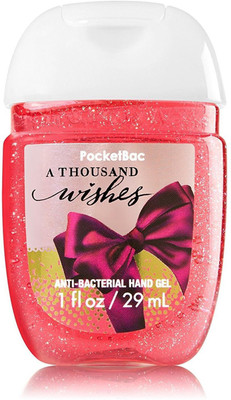 

Bath & Body Works PocketBac Anti-Bacterial Hand Gel, A Thousand wishes - 29ml (1oz)(29 ml, Bottle)