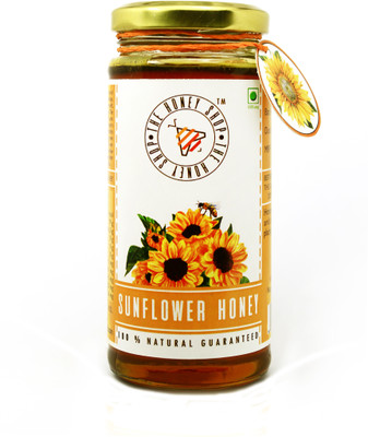 

THE HONEY SHOP Sunflower Honey 325g - Collected by Bees from Sunflower (100% Pure & Natural)(325 g)
