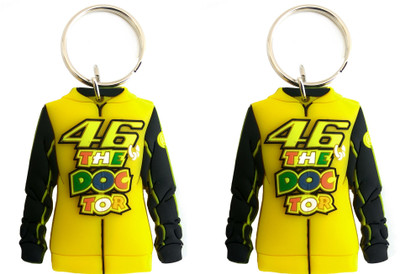 

Techpro Doublesided Rubber Valentino Rossi Jacket combo pack Key Chain