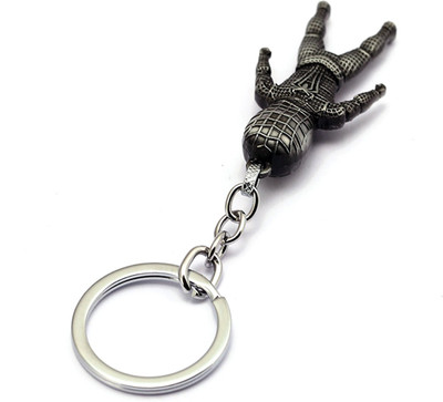 

Techpro Avengers Superhero silver Colour Spiderman Model Key Chain