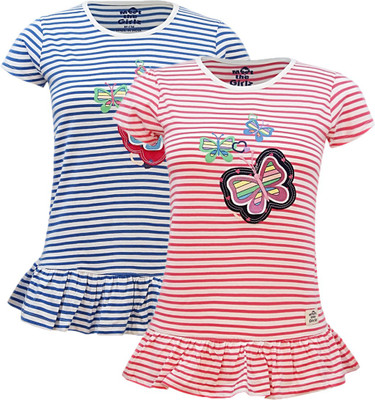 

Kothari Girls Casual Cotton Top(Multicolor, Pack of 2, Multi