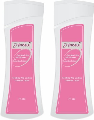 Caladew Calamine Lotion with Aloe Vera and Cucumber Extract (Pack Of 2)(150 ml)