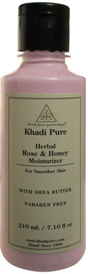 

Khadi Pure Herbal Rose & Honey Moisturizer with Sheabutter SLS-Paraben Free(210 ml)